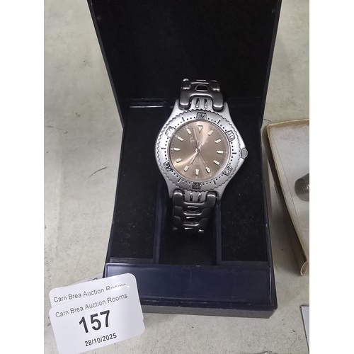 157 - new gionsio vasay watch no G00196 water resistant 30m new battery in box GWO