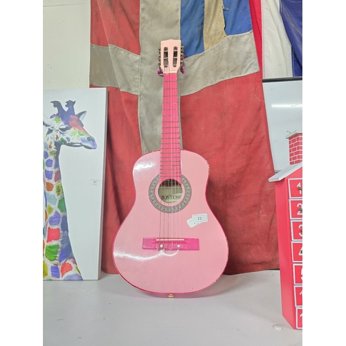 22 - pink guitar