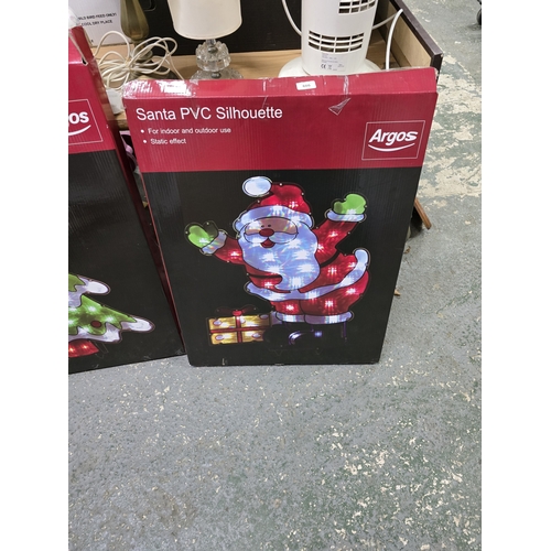 600 - Xmas santa silhoutte - working perfect (light up)