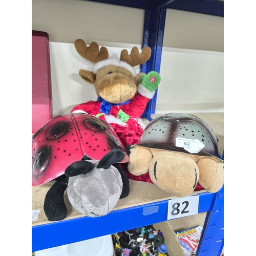 82 - Xmas stockings + lights ie tortoise + ladybird