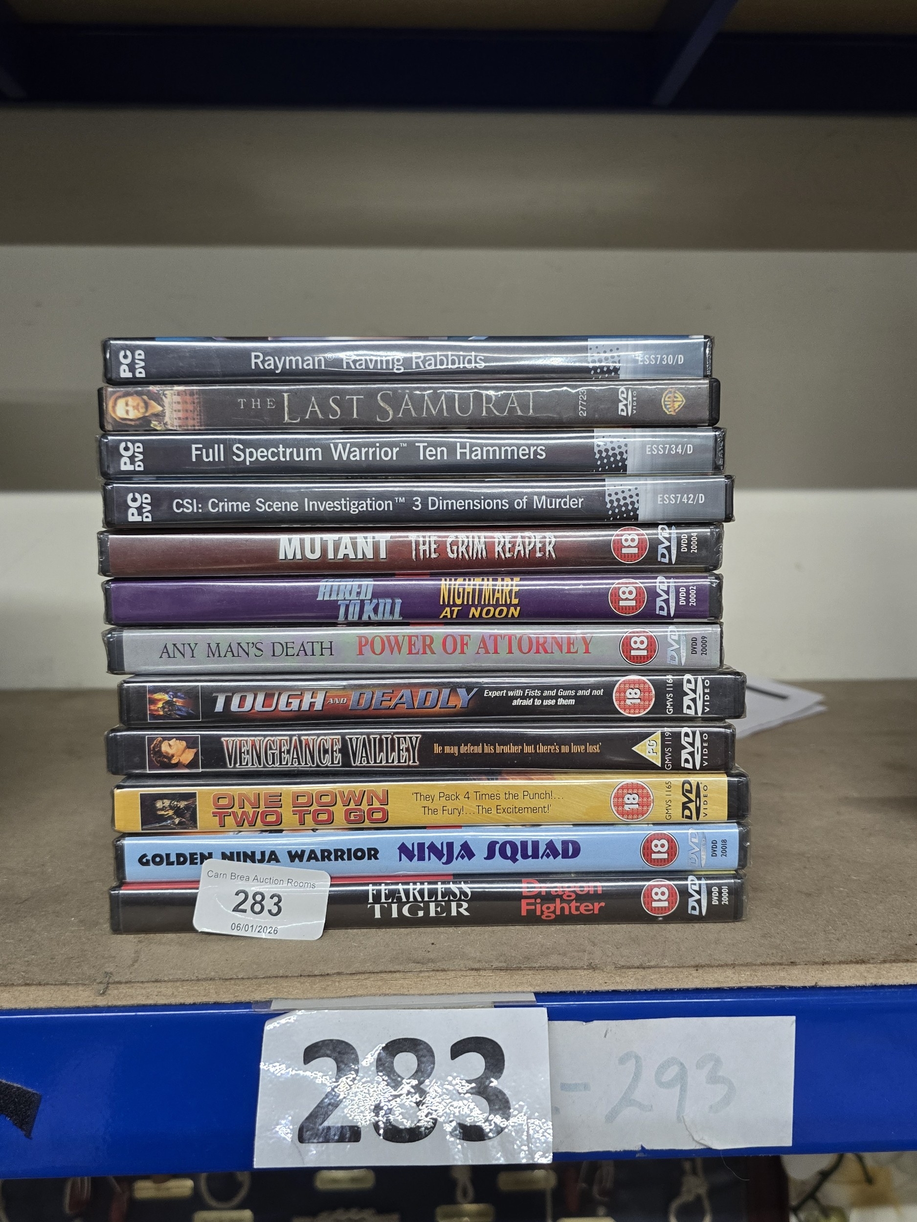 selection of new & sealed DVD's & PC games
