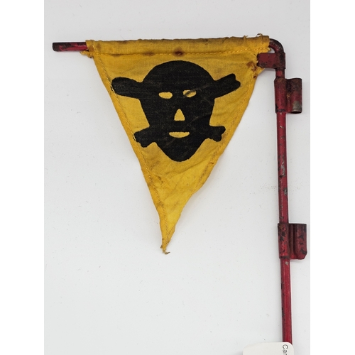 526 - Original WW2 German Sapper's Signal Flag, 50cm height