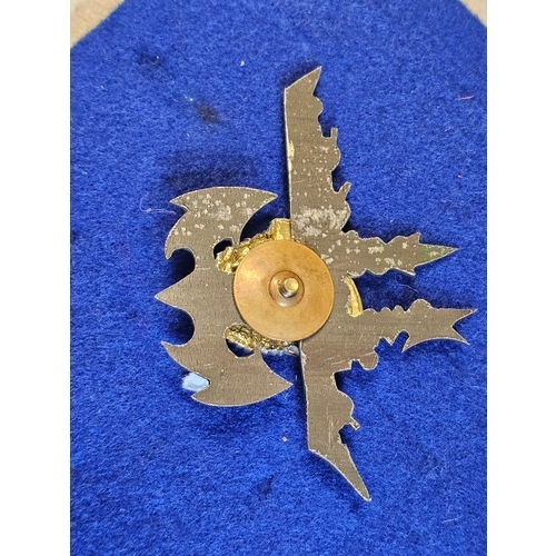 547 - Hand Made Vintage Soviet The Russian Ship’s Crew of Guided Missile Cruiser Main Commander’s badge Co... 