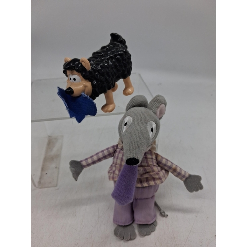 188 - Mouse plushy from Bagpuss, wind up Gnasher