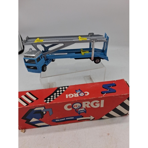 410 - Corgi car transporter with box