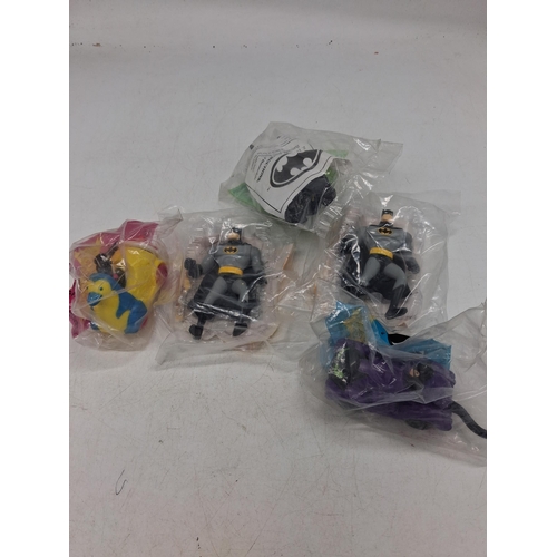 189D - 5 McDonalds Batman toys 1993