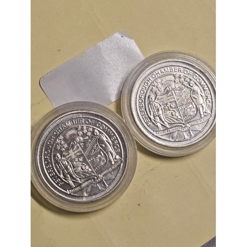 591 - Small lot of 2 1979 Canada O.N. Peterborough Famous Lift Lock Dollar Token Coins