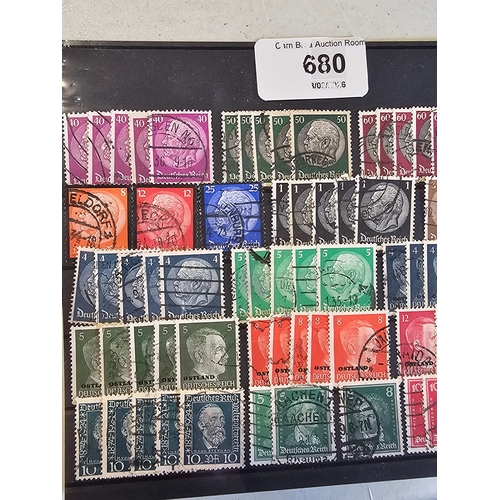 680 - Old German stamps, a lot with Hitler