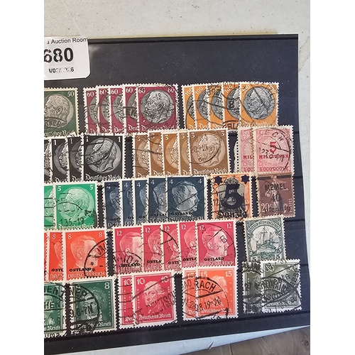 680 - Old German stamps, a lot with Hitler