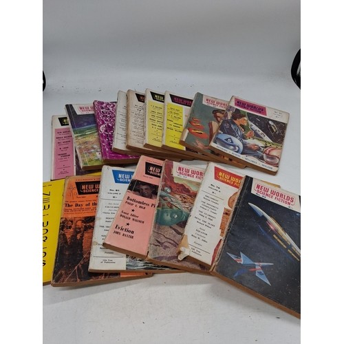 428 - 16 vintage New Worlds Sci-Fi magazines