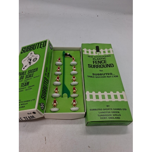 99 - Subbuteo team and fence surround GC