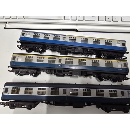128 - Three Hornby OO Gauge British Rail Mark 1 Passenger Coaches