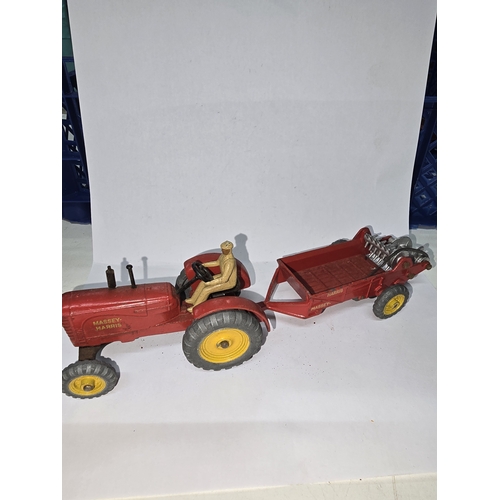222 - A Pair of Dinky Toys Massey-Harris Agricultural Vehicles