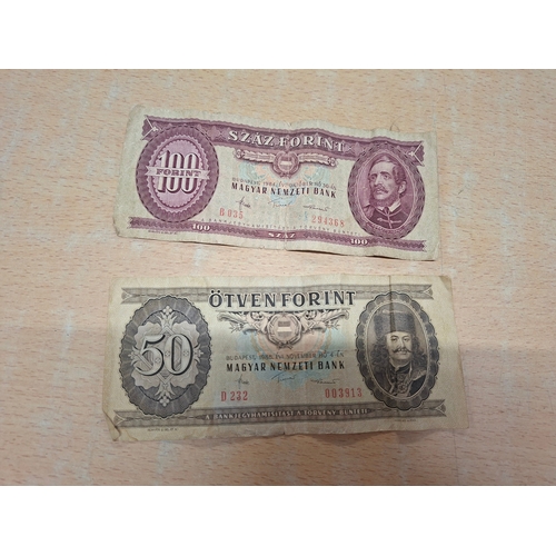 310A - A Pair of Hungarian Forint Banknotes, 100 Forint 1984 and 50 Forint 1986
