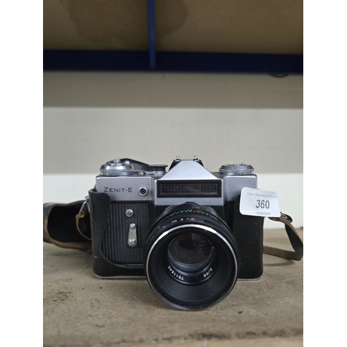 360 - Zenit E 35mm SLR camera with case - untested