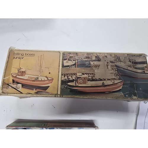 6 - Vintage Billing Boats Junior Wooden Model Boat Kit J 501