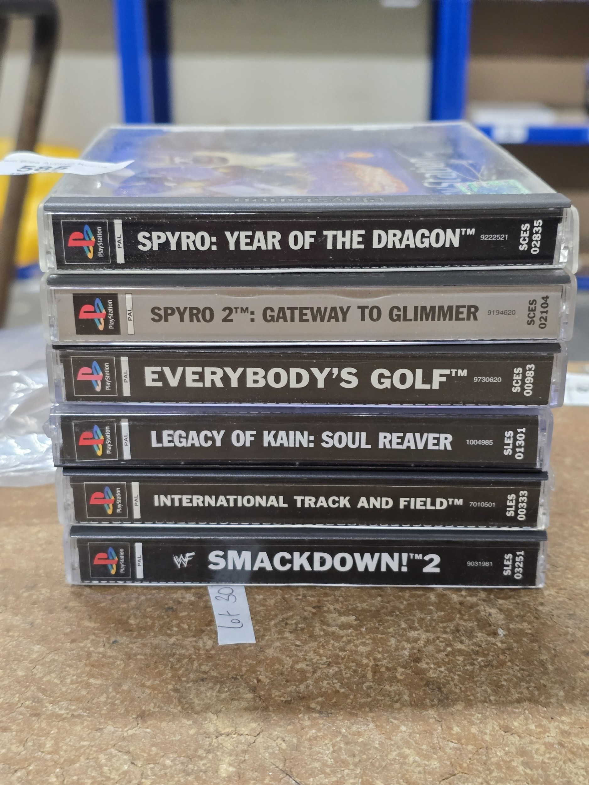 A Collection of Sony PlayStation PAL Format Video Games