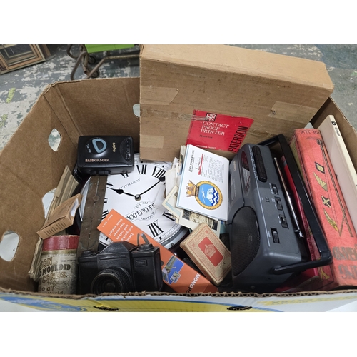 A Collection of Vintage Electronics, Ephemera and Household Items