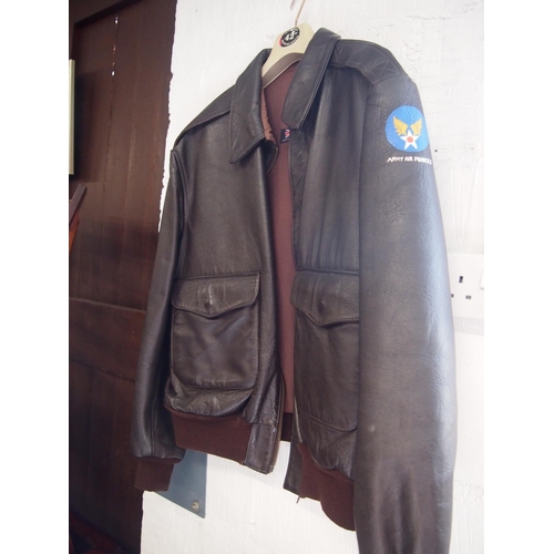 87 - A brown 'Memphis Belle' Flying/Bomber style jacket