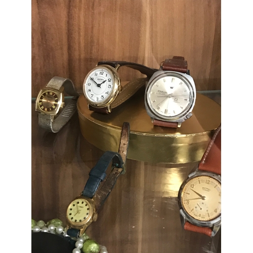 69 - A selection of gentleman and lady's wrist watches including makers Sekonda, Rotary and Starlon toget... 