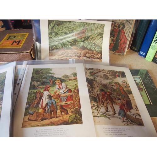 6 - A quantity of books of mixed genre, magazines, games and prints including a Vikings Landing at St Iv... 