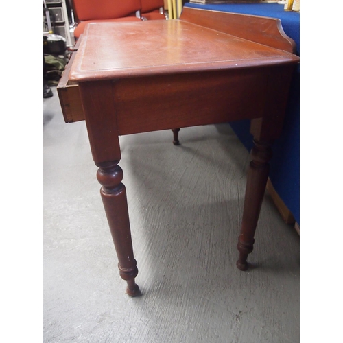 60 - An antique two drawer side table/desk