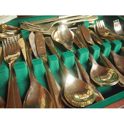 83 - 'Dynasty' solid Bronze canteen of cutlery