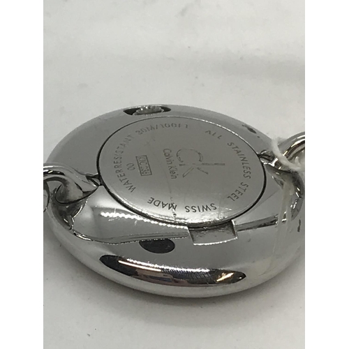 19 - A CK (Calvin Klein) ladies bangle watch, K1C 236 A/F