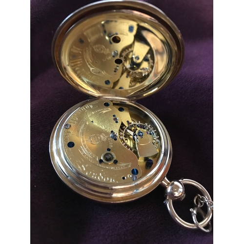 100 - An extremely rare and fine 18K gold full hunter chronometer pocket watch with key wind by John McLen... 