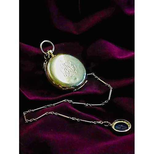 100 - An extremely rare and fine 18K gold full hunter chronometer pocket watch with key wind by John McLen... 