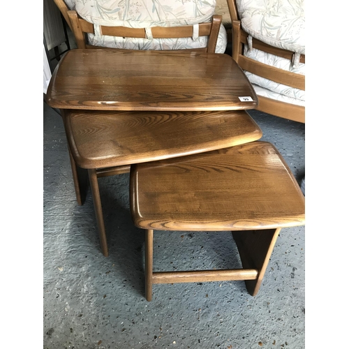 99 - Ercol nest of three tables