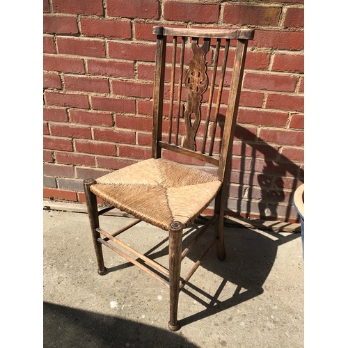 77a - Antique chair stamped FW 1859