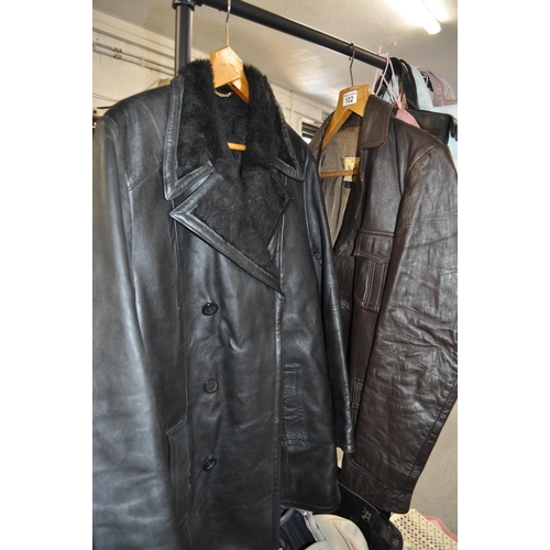 102 - Two gentleman's leather coats