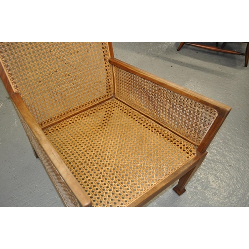 119 - Vintage H Donn & Carolis and Sons wicker rattan chair