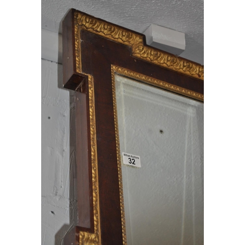 32 - Triptych over mantle mirror, approx L130 cm x H67 cm