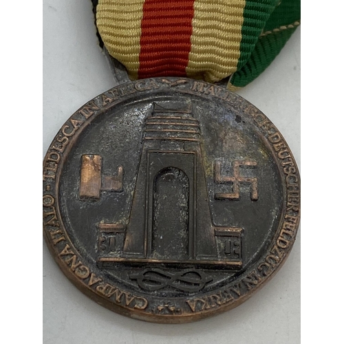 63 - German WW2 Afrika Korps / Italian campaign medal 