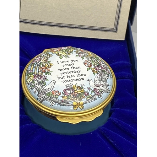 14 - A group of Haylcon Days trinket boxes including Millennium 2000 The Art Box no. 578/1000, To mark th... 