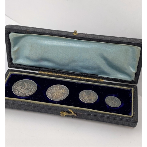 286 - Mawndy Queen Victoria 1895 complete gold coin set (x4 coins) in original presentation box