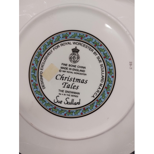 1 - A quantity of Christmas themed plates including Royal Worcester (x9), Royal Doulton (x4), Aynsley (x... 