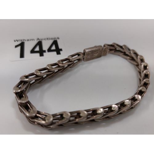 144 - Silver bracelet marked 925