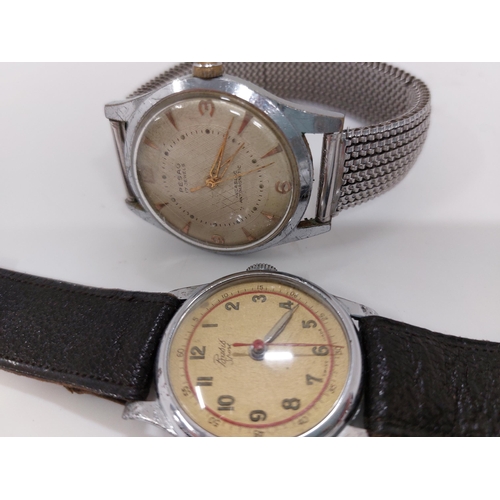 164 - Two gentleman's vintage wristwatches A/F