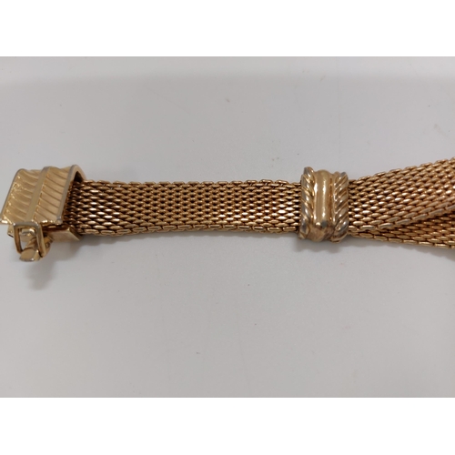 63 - Christian Dior gold tone twist design bracelet