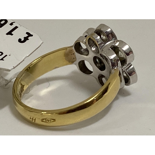 175 - 18ct yellow gold 1.0ct diamond ring, stamped 750, approx measurement are: size I, 4.5g,  This item h... 