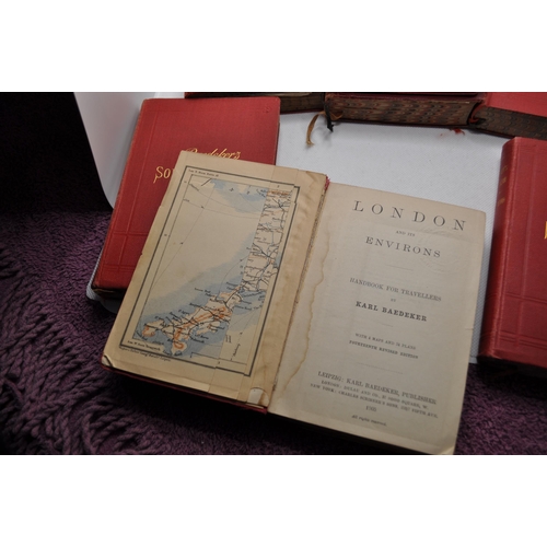 14 - Baedeker's Guide books - A collection to include Southern France, Rhine, Northern Italy, Southern It... 