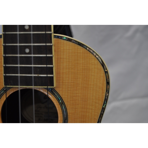 167 - Samick, Greg Bennett UK-70PKN ukulele with mother of pearl effect trim design, serial no S109110052 ... 