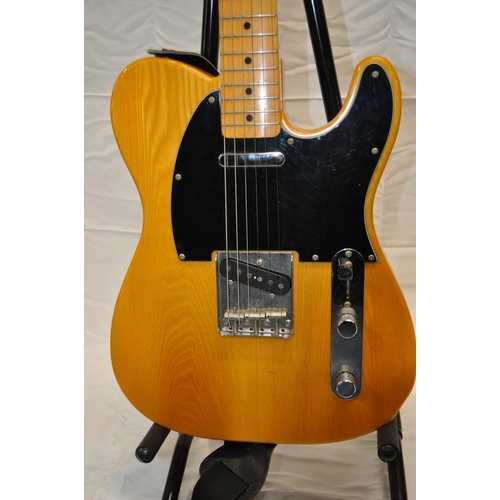 172 - Fender telecaster electric guitar, stamped with serial no. no.1036168 made in Japan to back