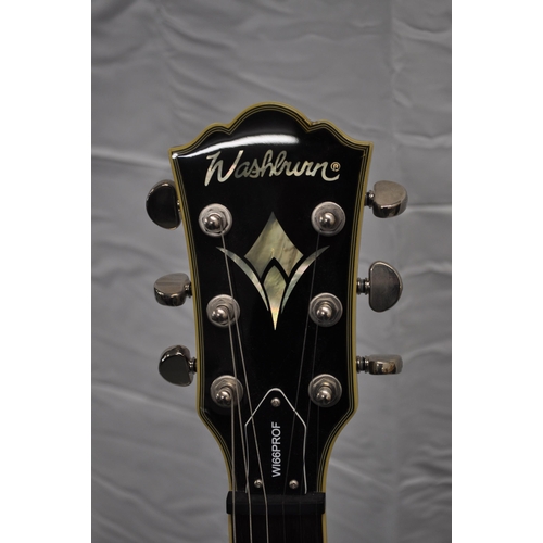 174 - Washburn WI66PROF electric guitar mahogany body, rosewood fingerboard with mother of pearl  design w... 