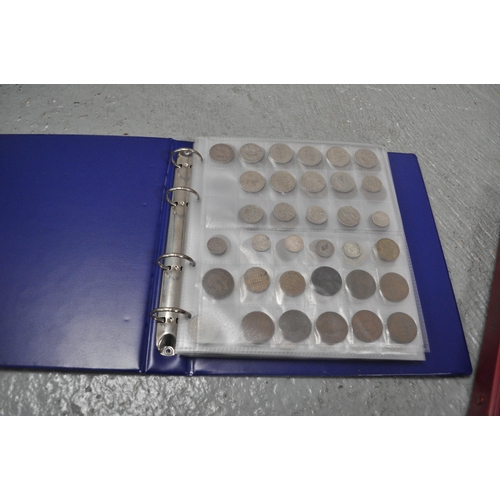 181 - Two full coin album books containing various coins from around the world