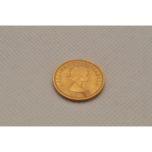 197 - A Gold Sovereign Coin dated 1957 (B.P.)