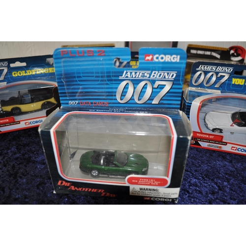 205 - A selection of James Bond 007 vehicles including, Jaguar XKR, Aston Martin DBS, Little Nellie, Rolls... 